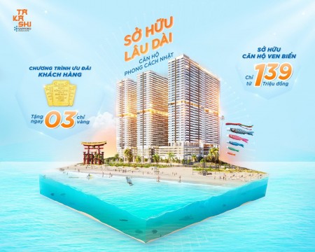 Căn Hộ Nghỉ Dưỡng Sở Hữu Lâu Dài View Biển Tại Vịnh Quy Nhơn, chung cư Takashi Ocean Suite