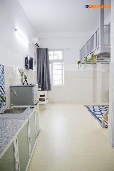 Cho thuê căn hộ có gác 35m2 ở Thống Nhất Gò Vấp, khu an ninh, giờ tự do