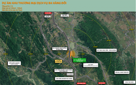 Dự án đất nền khu Thương Mại Dịch Vụ Ba Hàng Đồi Lạc Thủy tỉnh Hòa Bình, sổ sẵn