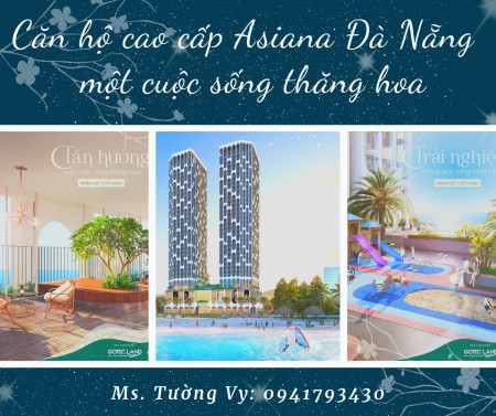 Căn hộ Asiana Đà Nẵng 100% cơ hội đầu tư và an cư tại vị kim cương, sở hưu sổ hồng vĩnh viễn