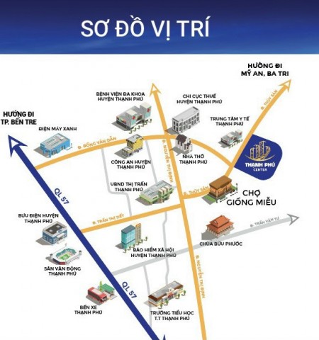 Nền độc nhất tại trung tâm thị trấn Thạnh Phú, sổ hồng sẵn sàng trao tay
