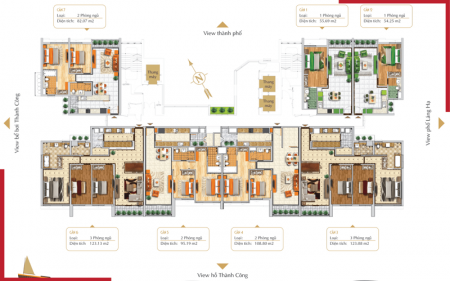 Cần bán căn hộ BRG grand Plaza 2PN, giá 6.44 tỷ Full đồ nhà đẹp 0986.128.415 (để xem nhà)