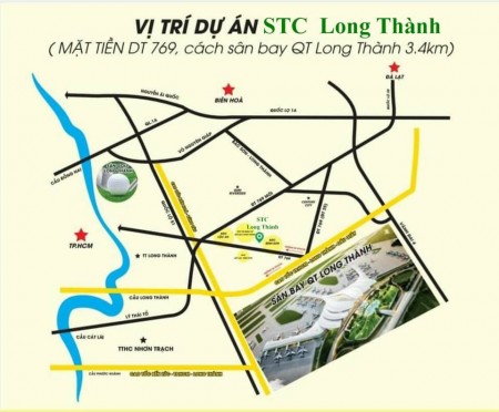 Đất nền Sân bay Long Thành Cạnh khu Tái Định Cư chỉ 555 triệu nhận nền, đúng chuẩn 1/500