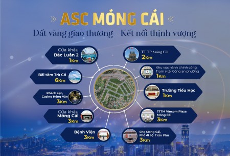 Bán đất nền ASC Móng Cái, thanh khoản cao - lợi nhuận 100% sau 1 năm, sổ vĩnh viễn