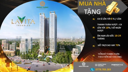 Mua ngay căn hộ Lavita Thuận An vì chỉ còn 4 ngày nhận CK 27% từ cdt Hưng Thịnh