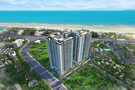 Căn hộ cao cấp Vũng Tàu Pearl tầng cao 1 PN, liên hệ 0766696098, sổ riêng từng nền