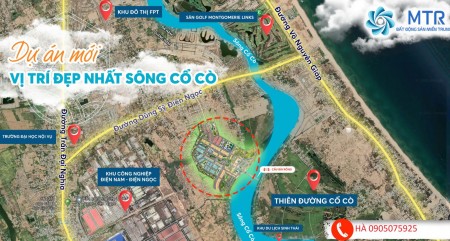 Bán Lô Góc Đối Diện Chợ, Công Viên, Gần Sông và Biển, giá bán 2.54 tỷ, sổ sẵn