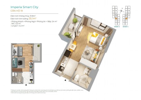 Dự án chung cư Imperia smart city hỗ trợ vay vốn lãi suất 0% trong 2 năm