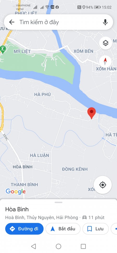 Đất thổ cư giá rẻ khu vực Thủy Nguyên Hải Phòng giá bán 1.2 tỷ liên hệ 0332892693