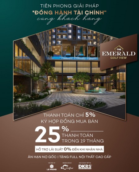 The Emerald Golf View - căn hộ view sân golf siêu hot tại Bình Dương, sở hữu lâu dài
