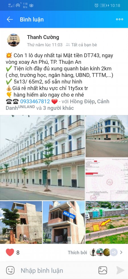 Đất nền mt đường DT742 Thuận An Bình Dương, chỉ 1.5 tỷ có chiết khấu rẻ nhất khu vực