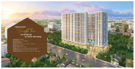 Bán chung cư giá tốt, ưu đãi vượt trội hỗ trợ vay vốn lên đến 75%, cc Legacy Central