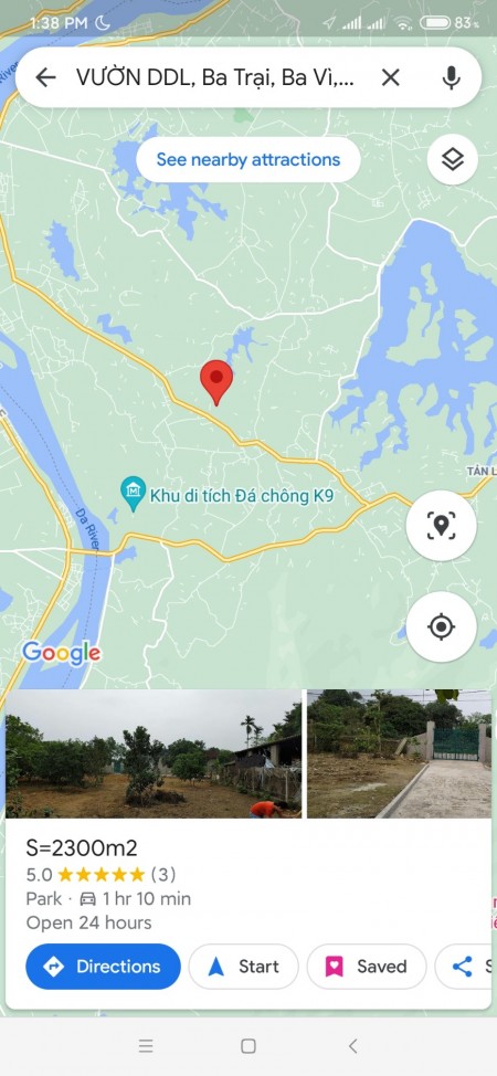 Chính chủ bán 2300m2 có nhà ở Xã Ba Trại, Huyện Ba Vì, Hà Nội, liên hệ 0988272508