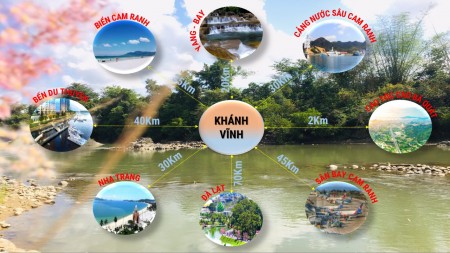 Bán 154m2 giá 695Triệu, full thổ cư, gần CCN Sông Cầu, Khánh Vĩnh.