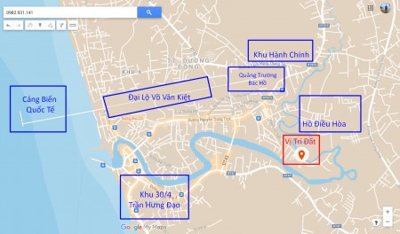 Bán đất xây biệt thự, khách sạn, căn hộ dịch mt đường Nguyễn Chí Thanh view hồ nước tại Phú Quốc