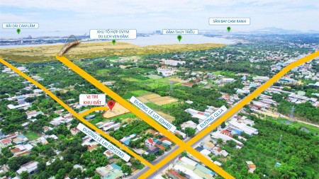 cần tiền bán lô đất mặt tiền đường Lê Lợi 40m, gần bãi dài,cam lâm,khánh hòa