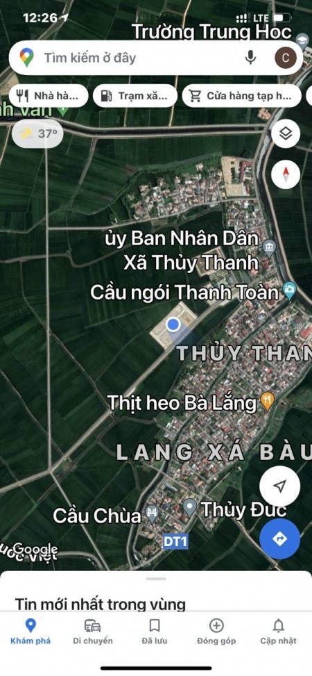 Đất đẹp Thủy Thanh mới đấu, giá đầu tư, không dính cống trụ, gí bán 21.5 triệu/m2