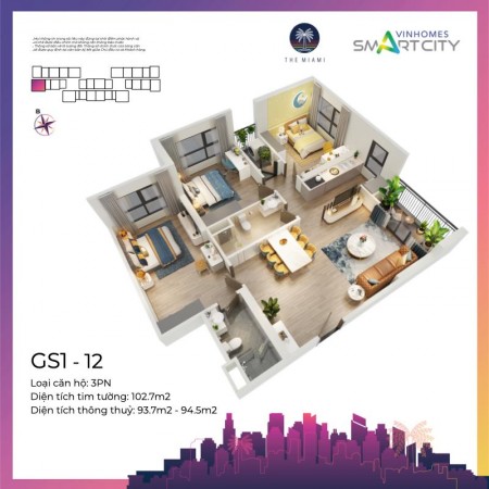 Cơ hội vàng sở hữu nhà Vinhomes chỉ từ 999 triệu tại The Miami–Vinhomes Smart City Tây Mỗ