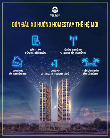 Căn hộ cao cấp chung cư The Ruby vị trí vàng giữa kì quan Hạ Long, chiết khấu cao