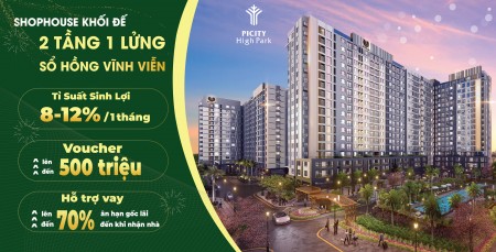 Duy nhất Shophouse trung tâm Quận 12, sổ hồng lâu dài, hỗ trợ cho vay 70%