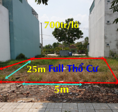 Đất Huyện Bàu Bàng 125m2 (5x25m) full TC, ngay chợ Trừ Văn Thố