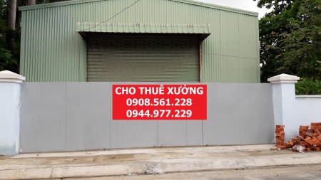 Cho thuê nhà xưởng dt: 500m2 nằm phường an phú đông, quận 12 lh; 0944.977.229