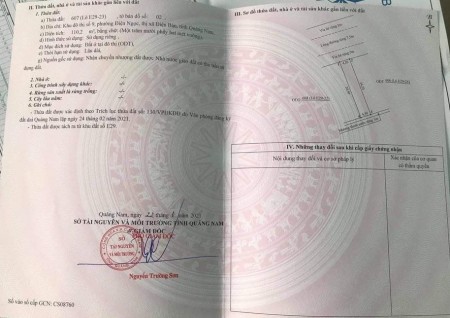 Đất Nền Điện Ngọc Khu Đô Thị Số 9 1 Cặp Liền Kề E47- 22, 23, giá bao tốt thị trường