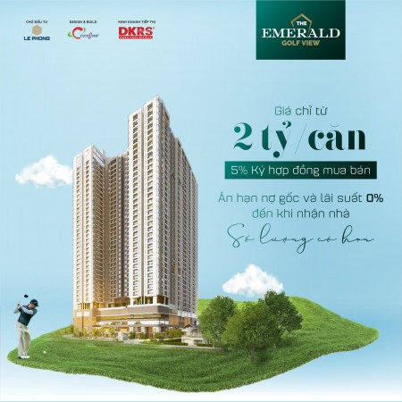 Căn Hộ 5 Sao 1PN diện tích 58m2, Chỉ thanh toán 5%~(100) Triệu Nhận Nhà