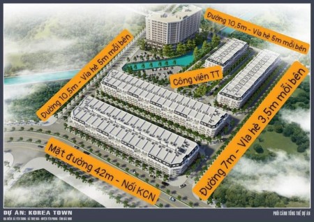 Dự án SuSan Yên Phong, shophouse 5 tầng, 7x18m, 22tr/m2, sổ hồng quý 4/2022