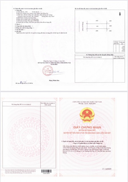 Đất nền mặt Tiền DT769 Long Thành thổ cư 100%, chiết khấu lên đến 20 chỉ vàng