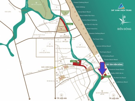 Bán lô đẹp gần biệt thự dự án cạnh sông, gần biển Ngọc Dương 2 Điện Bàn, Quảng Nam