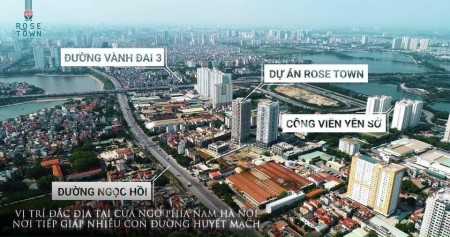 Bán căn góc 3 PN cam đoan giá tốt nhất Rose Town, Hoàng Mai Chính sách ưu đãi hấp dẫn
