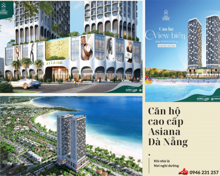Căn hộ Asiana Luxury Residences Đà Nẵng 99% view biển sở hữu lâu dài - VPbank hỗ trợ vay 70%