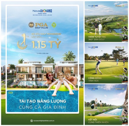 Bán biệt thự PGA Golf Villas tại Thành phố biển Novaworld Phan Thiết