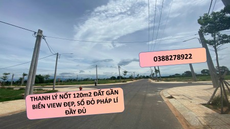 Thanh lí 120m2 đất gần biển, pháp lí đầy đủ, cơ sở hạ tầng hiện đại, vị trí đắc địa, giá tốt