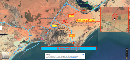 Bán gấp lô đất gần biển diện tích 8651m2, sổ sẵn, sang tên công chứng ngay