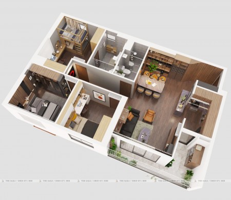 Bán căn hộ chung cư mới 3 phòng ngủ, view hồ Yên Sơn, nội thất có sẵn, vào ở ngay