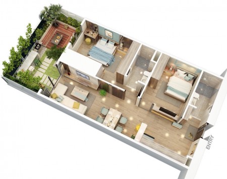 Ăn chắc mặc bền với căn hộ 2 ngủ sân vườn đẹp nhất Tố Hữu Hà Đông. LH 0984994111