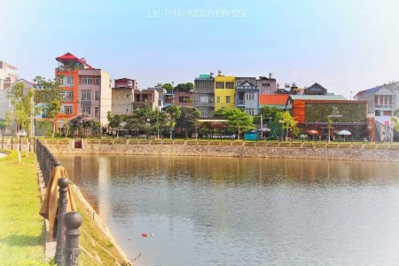 Bán lô đất 112m hồ Hoàng Ngân, p Phan Đình Phùng, tp Thái Nguyên xây nhà cực đẹp