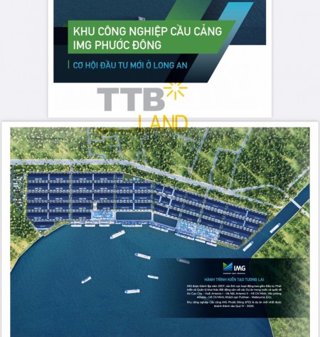Cho thuê đất (Nhà xưởng) KCN Cầu Cảng Phước Đông, Cần Đước, Long An. Diện tích 45ha (Từ 5000m2)