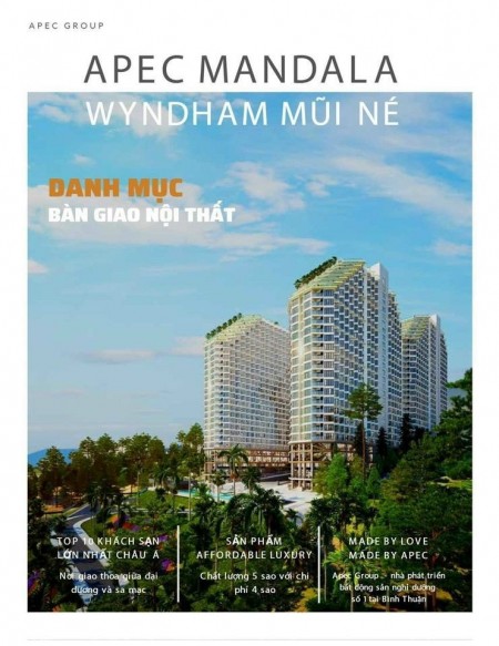 Căn hộ Apec Mandala Mũi Né Phan Thiết, chiết khấu ngay 8% khi khách hàng thanh toán nhanh