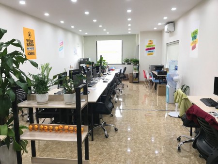 Thuê văn phòng không cần cọc tại 17/100 Trung Kính 70m2, lhcc: 0974 352 961