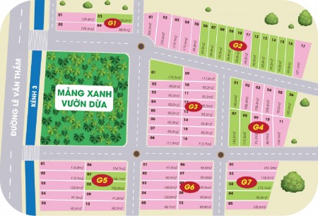 Bán Đất khu dân cư Tân Hương, Tiền Giang gía từ 590 triệu/nền thổ cư toàn bộ