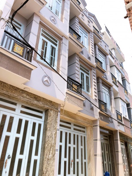 Mới Đẹp, Khu Nhà Phố, 184 Lưu Hữu Phước, phường 15, dtsd 52,5m2, 4 lầu, gía 3.35 tỷ