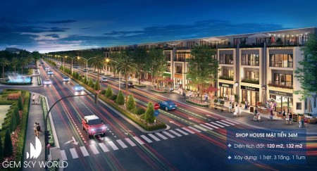 Shophouse Gem Sky World giá chỉ 900 triệu/ căn, ngân hàng hỗ trợ 70%, đã có quy hoạch 1/500