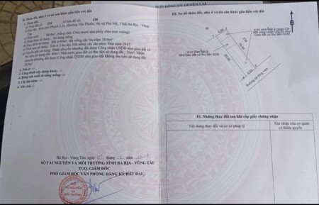Bán gấp đất thổ cư Phú Mỹ đường bê tông cách quốc lộ 51 chỉ 100m