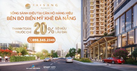 Thanh toán 828 triệu sở hữu căn hộ 2 PN chung cư The Sang tặng ngay quà trị giá 92 triệu