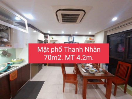 Bán nhà phố Thanh Nhàn vỉa hè rộng kinh doanh diện tich 70m2, 6 tầng giá 20 tỷ, sổ sẵn