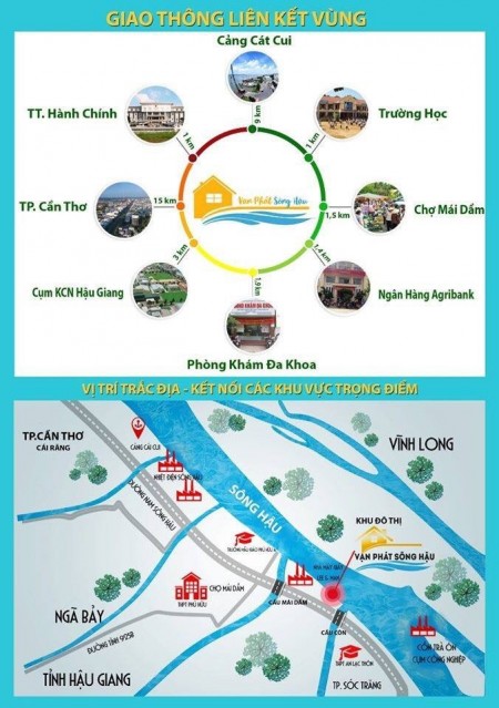 Vạn Phát Sông Hậu, Nơi đầu tư tuyệt vời, nơi an cư lý tưởng, pháp lí đủ sổ hồng trao tay