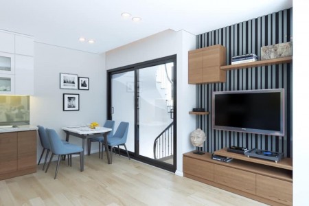 Tòa nhà căn hộ dịch vụ đường Hoàng Mai, 50 phòng full đồ đúc 9 nổi 1 hầm dt 177m2, giá 27 TỶ